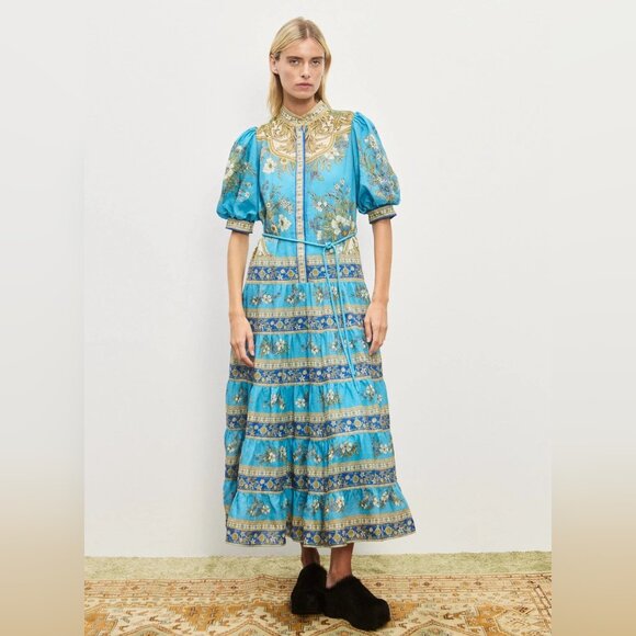 Alemais cassie tiered midi dress - Picture 1 of 12